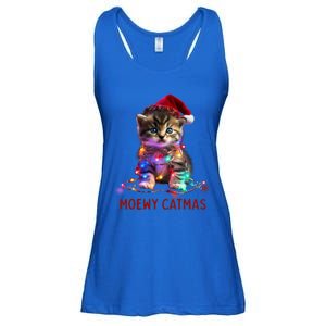 Moewy Catmas Cat Christmas Gift Ladies Essential Flowy Tank