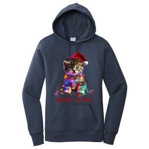 Moewy Catmas Cat Christmas Gift Women's Pullover Hoodie