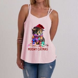 Moewy Catmas Cat Christmas Gift Women's Strappy Tank