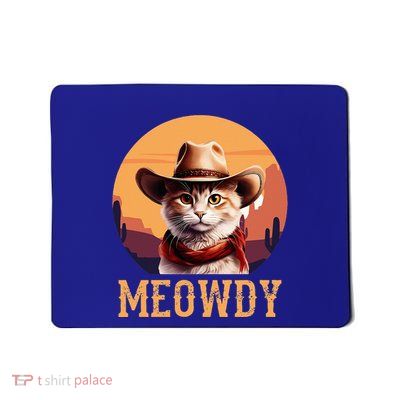 Meowdy Cat Cowboy Hat Mousepad