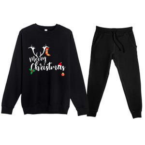 Merry Christmas Cute Gift Cute Gift Premium Crewneck Sweatsuit Set