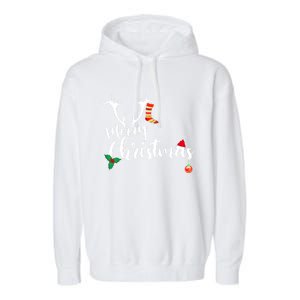 Merry Christmas Cute Gift Cute Gift Garment-Dyed Fleece Hoodie