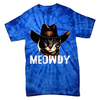 Meowdy Cat Cowboy Tie-Dye T-Shirt