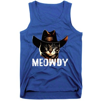 Meowdy Cat Cowboy Tank Top