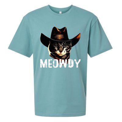 Meowdy Cat Cowboy Sueded Cloud Jersey T-Shirt