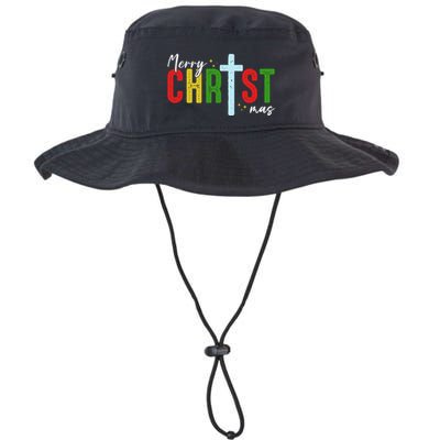 Merry Christmas Christian Jesus Cross Faith Religious Xmas Bucket Hat
