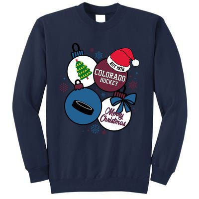 Merry Christmas Colorado Hockey Est 1972 Tall Sweatshirt