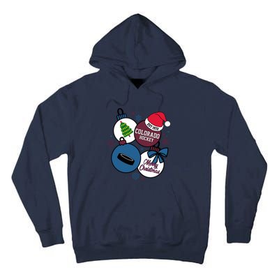 Merry Christmas Colorado Hockey Est 1972 Tall Hoodie