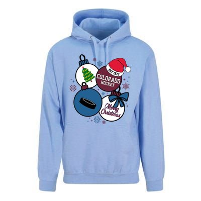 Merry Christmas Colorado Hockey Est 1972 Unisex Surf Hoodie