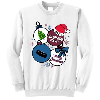 Merry Christmas Colorado Hockey Est 1972 Sweatshirt