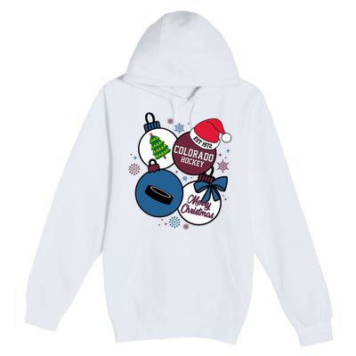 Merry Christmas Colorado Hockey Est 1972 Premium Pullover Hoodie