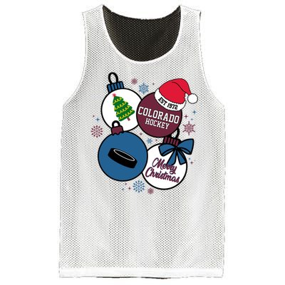 Merry Christmas Colorado Hockey Est 1972 Mesh Reversible Basketball Jersey Tank