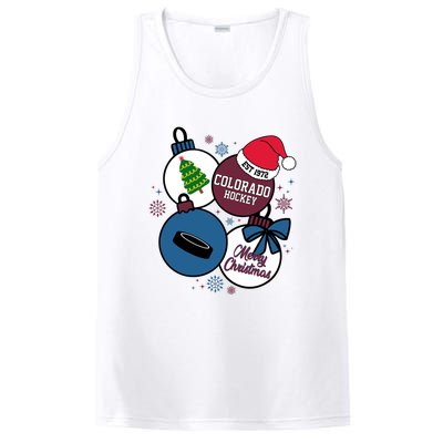 Merry Christmas Colorado Hockey Est 1972 PosiCharge Competitor Tank