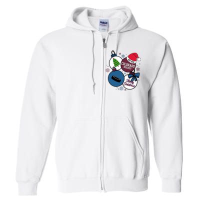 Merry Christmas Colorado Hockey Est 1972 Full Zip Hoodie