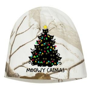 Merry Catmas Cat Christmas Tree Meowy Catmas Gift Kati - Camo Knit Beanie