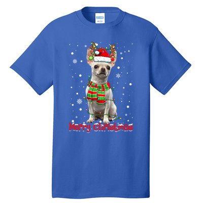 Merry Christmas Cute Chihuahua Dog Xmas Lights Pajama Meaningful Gift Tall T-Shirt