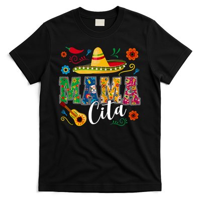 Mama Cita Cinco De Mayo Mexican Sombrero Guitar Cactus Funny T-Shirt