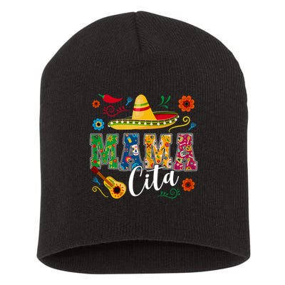 Mama Cita Cinco De Mayo Mexican Sombrero Guitar Cactus Funny Short Acrylic Beanie