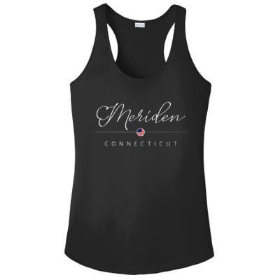 Meriden Connecticut Ct On Meriden Ladies PosiCharge Competitor Racerback Tank