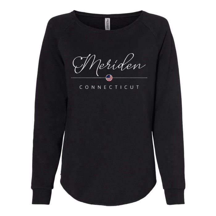 Meriden Connecticut Ct On Meriden Womens California Wash Sweatshirt