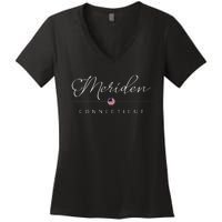 Meriden Connecticut Ct On Meriden Women's V-Neck T-Shirt