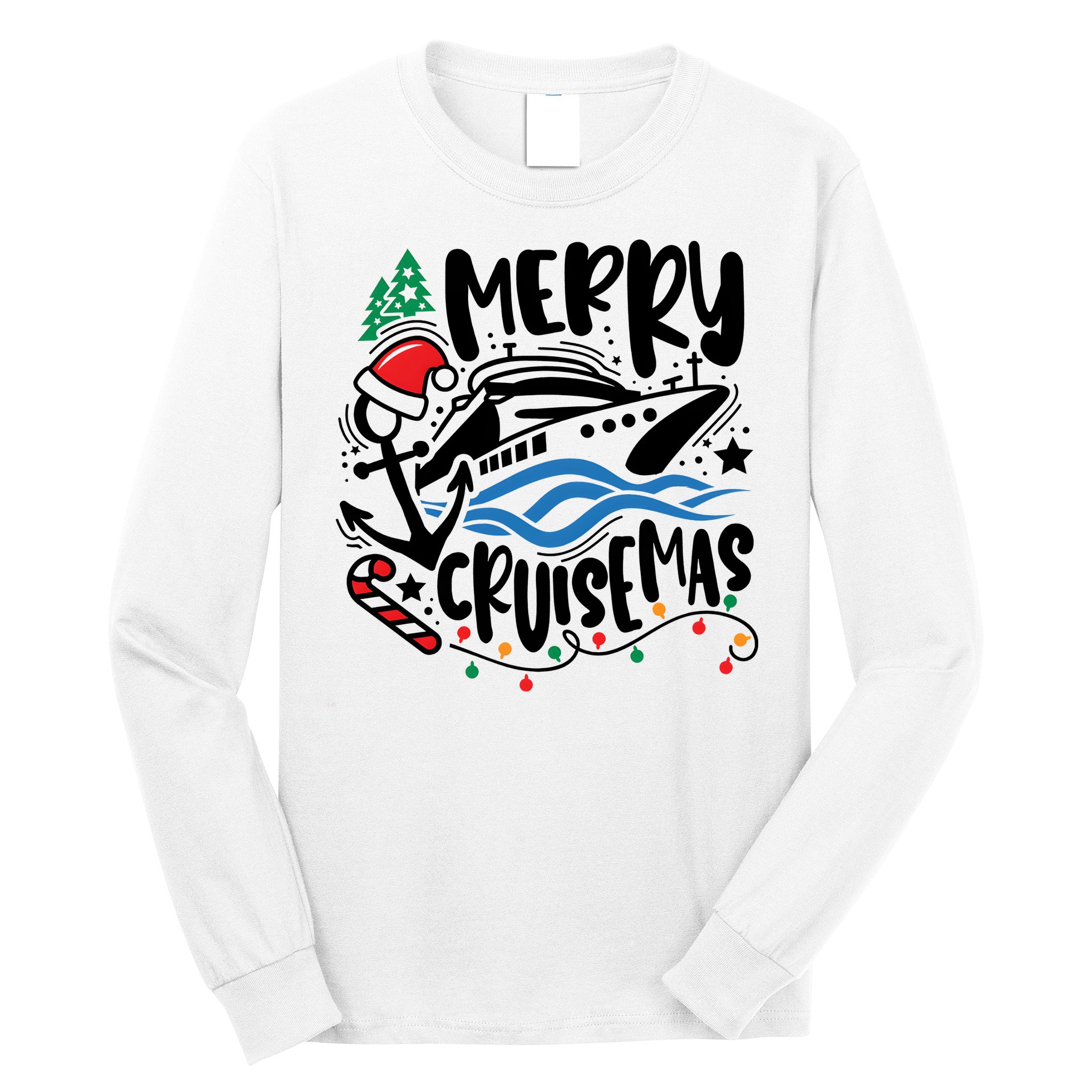 Merry Cruisemas Christmas On Cruise Cruising Long Sleeve Shirt