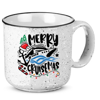 Merry Cruisemas Christmas On Cruise Cruising 15oz Campfire Ceramic Mug