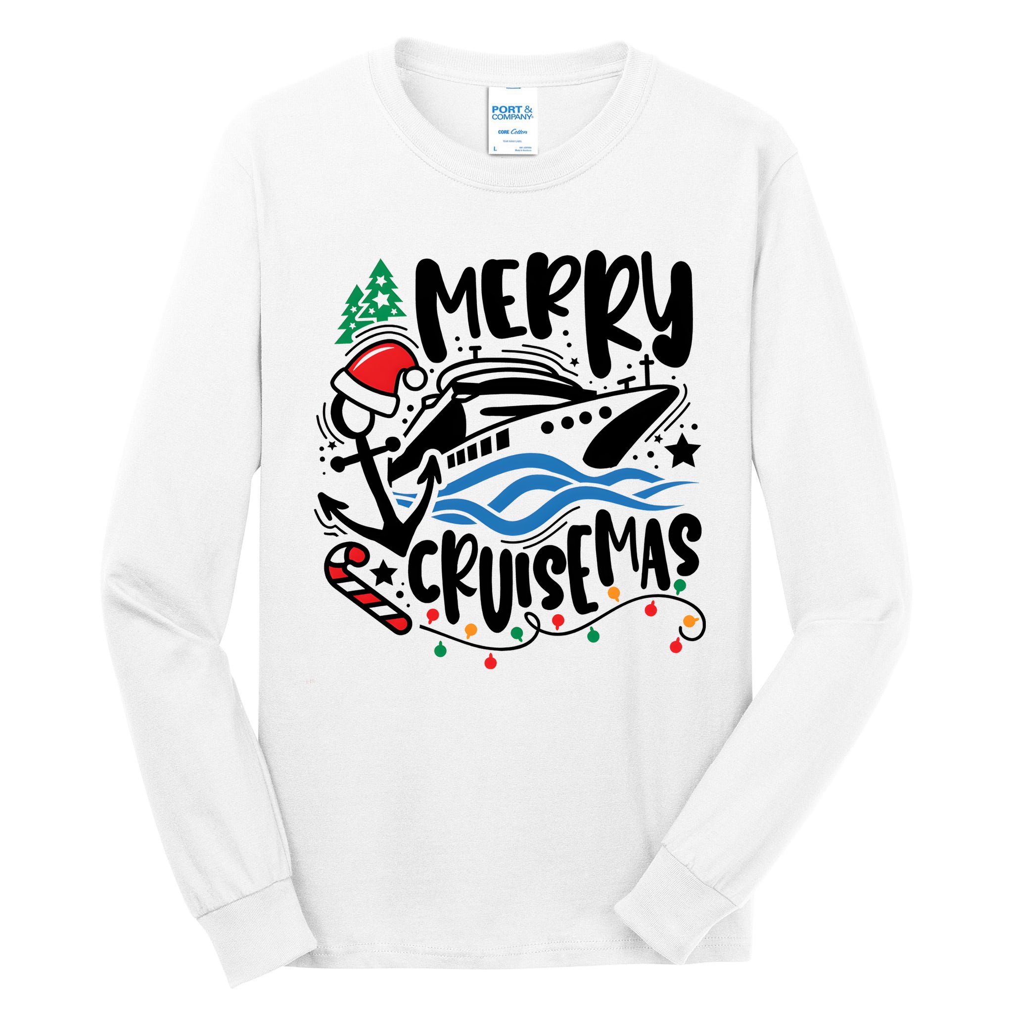 Merry Cruisemas Christmas On Cruise Cruising Tall Long Sleeve T-Shirt