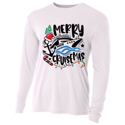 Merry Cruisemas Christmas On Cruise Cruising Cooling Performance Long Sleeve Crew