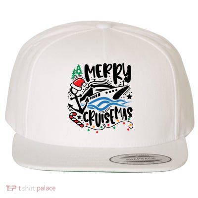 Merry Cruisemas Christmas On Cruise Cruising Wool Snapback Cap