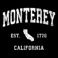 Monterey California Ca Vintage Athletic Doggie Tank