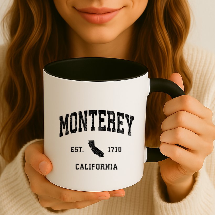 Monterey California Ca Vintage Athletic Mug