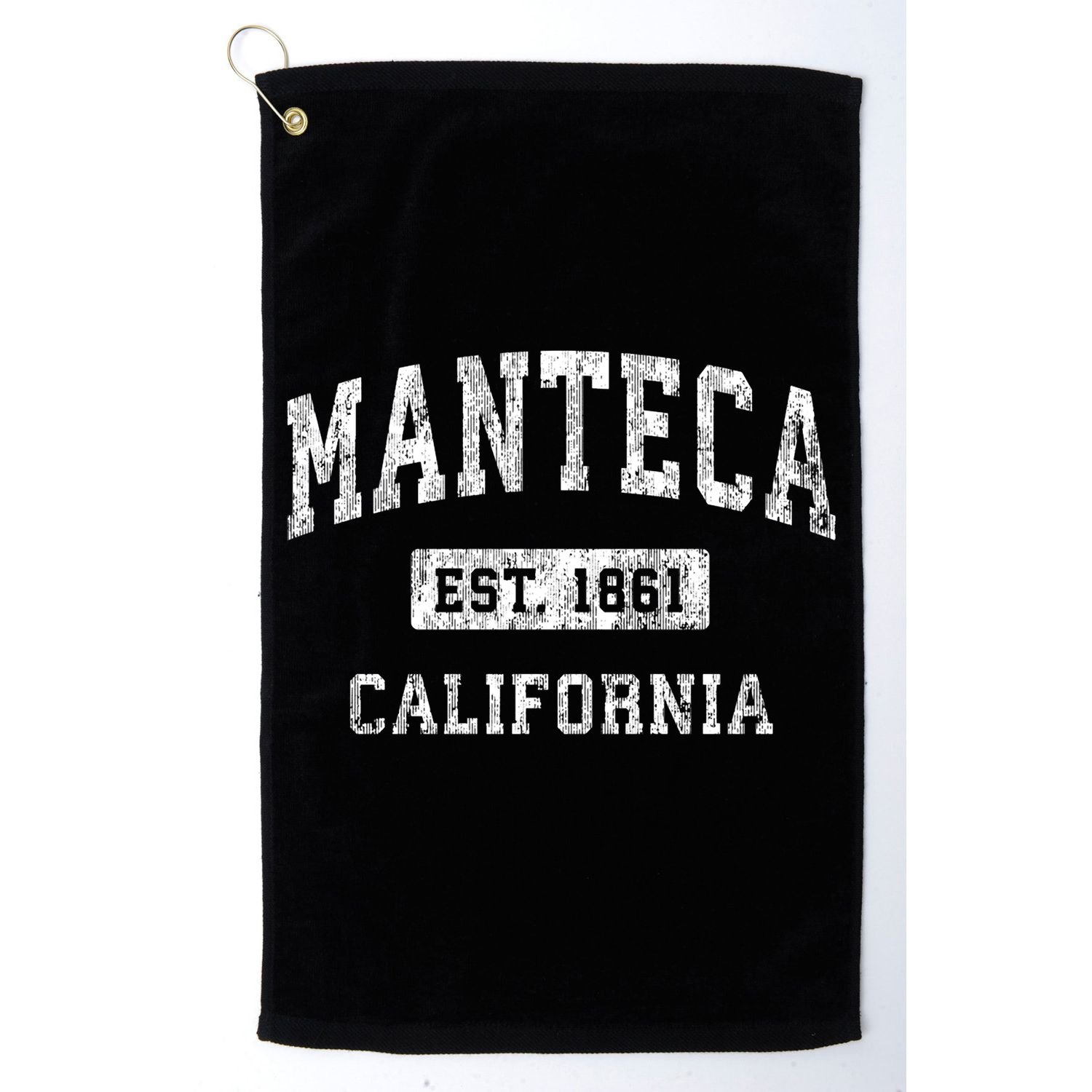 Manteca California Ca Vintage Established Sports Golf Towel
