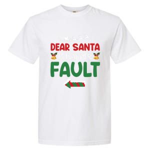 Matching Christmas Couples Gift Dear Santa It Was Her Fault Meaningful Gift Garment-Dyed Heavyweight T-Shirt