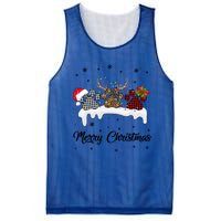 Merry Christmas Dog Paw Santa Hat Reindeer Horns Dog Lover Cute Gift Mesh Reversible Basketball Jersey Tank