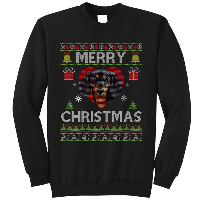 Merry Christmas Dachshund Dog Ugly Sweater Funny Sweatshirt