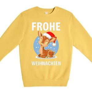 Merry Christmas Deer Frohe Weihnachten Tank Top Premium Crewneck Sweatshirt