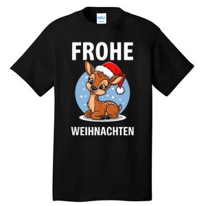 Merry Christmas Deer Frohe Weihnachten Tank Top Tall T-Shirt