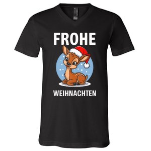 Merry Christmas Deer Frohe Weihnachten Tank Top V-Neck T-Shirt