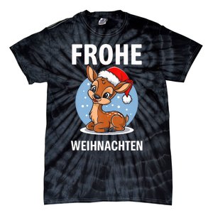 Merry Christmas Deer Frohe Weihnachten Tank Top Tie-Dye T-Shirt