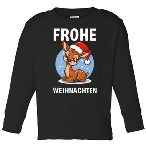 Merry Christmas Deer Frohe Weihnachten Tank Top Toddler Long Sleeve Shirt