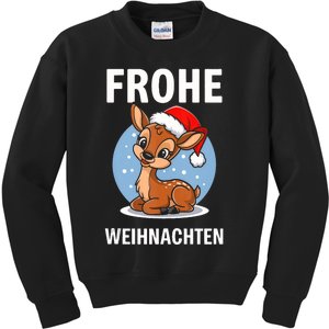 Merry Christmas Deer Frohe Weihnachten Tank Top Kids Sweatshirt