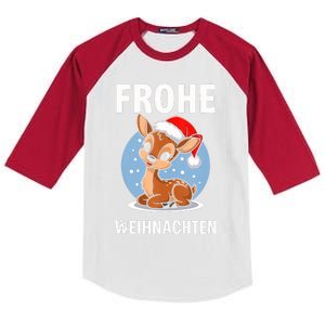 Merry Christmas Deer Frohe Weihnachten Tank Top Kids Colorblock Raglan Jersey