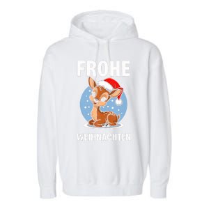 Merry Christmas Deer Frohe Weihnachten Tank Top Garment-Dyed Fleece Hoodie