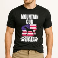 Mountain Cur Dad Dog Lover American Us Flag Premium Cooling Performance Crew T-Shirt