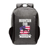 Mountain Cur Dad Dog Lover American Us Flag Premium Vector Backpack