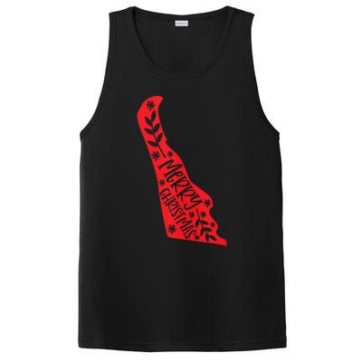 Merry Christmas Delaware Tank Top PosiCharge Competitor Tank