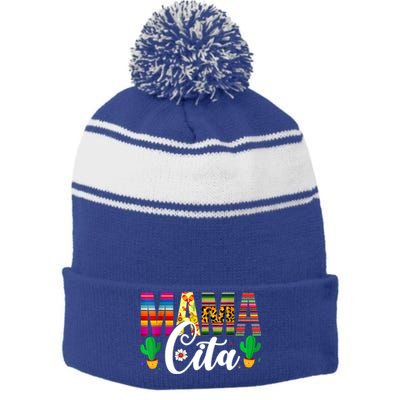 Mamacita Cinco De Mayo 5 De Mayo Cactus Fiesta Cool Gift Stripe Pom Pom Beanie