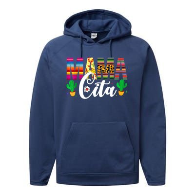 Mamacita Cinco De Mayo 5 De Mayo Cactus Fiesta Cool Gift Performance Fleece Hoodie