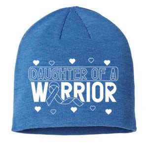 Melanoma Cancer Daughter Skin Cancer Ribbon Awareness Gift Sustainable Beanie